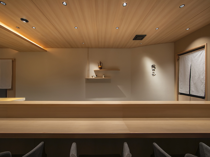 高級寿司屋目の透かし天井の形状