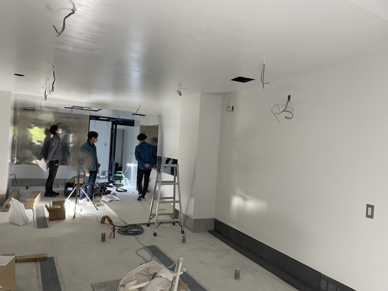 コワーキングスペースの内装工事