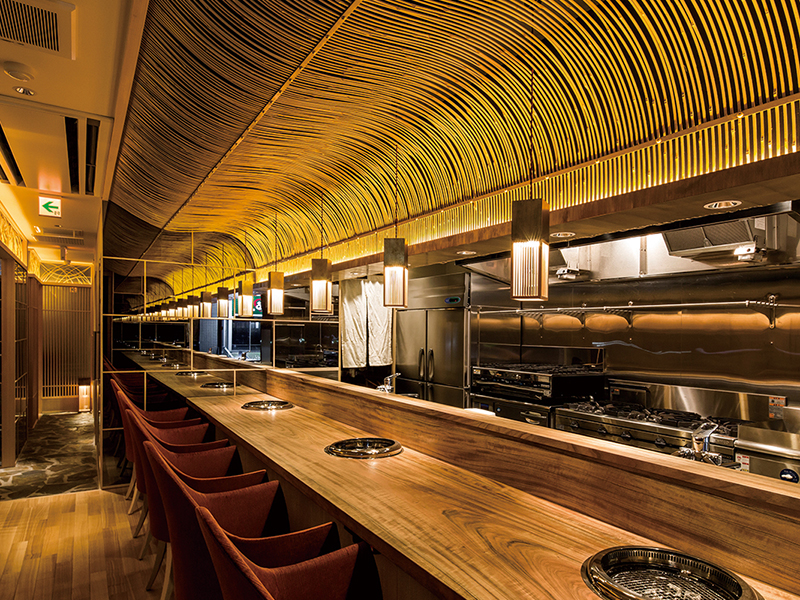 竹を取り入れた店舗デザイン